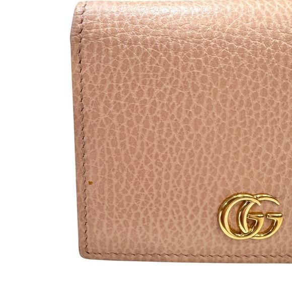Gucci GG Marmont Wallet Gucci Pink Leather Card Case Wallet COA - Picture 6 of 15
